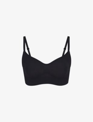 Sculpting scoop-neck stretch-woven bra by SKIMS