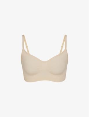 Sculpting scoop-neck stretch-woven bra by SKIMS