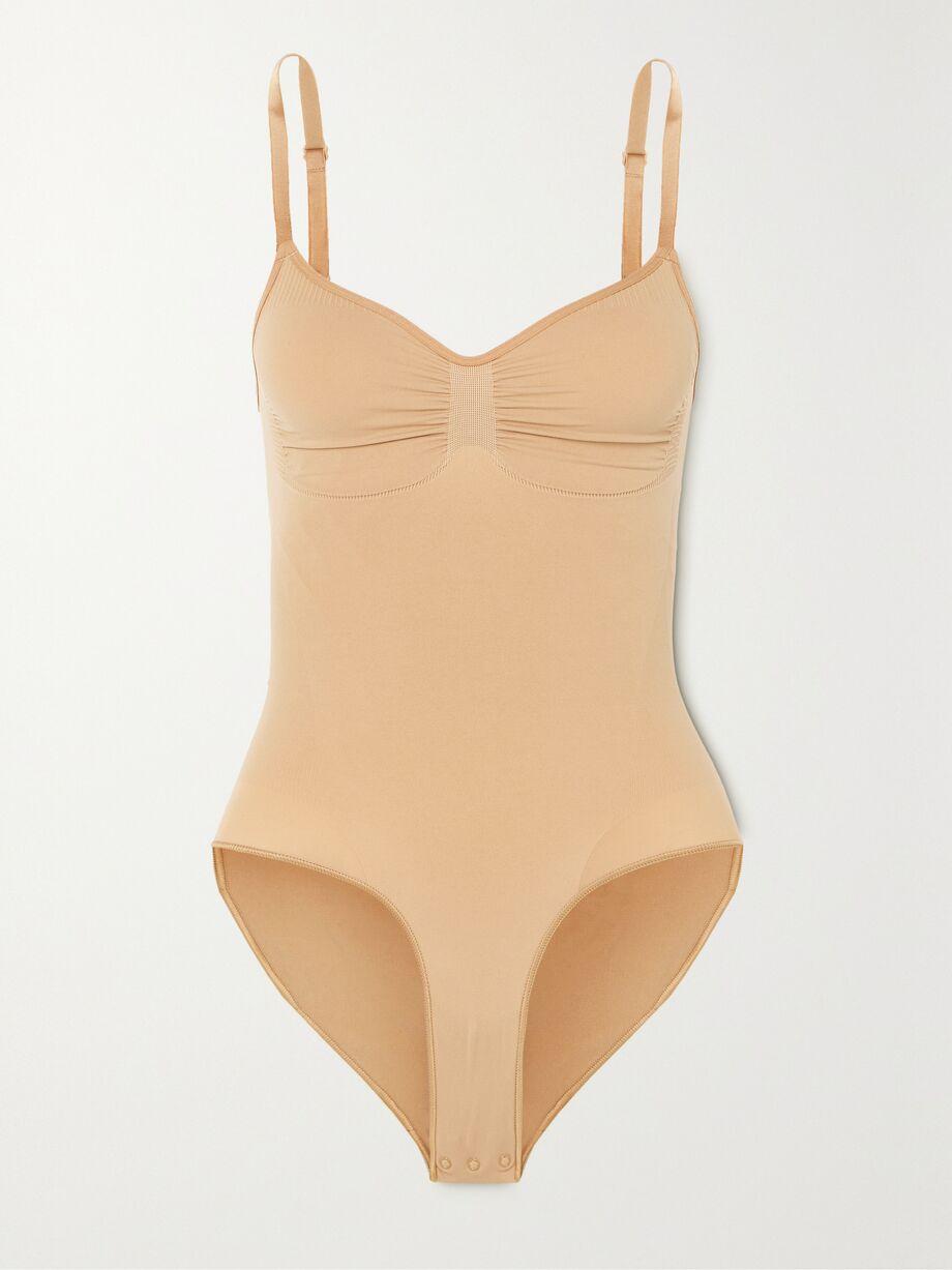 Seamless Sculpt Brief Bodysuit - Ochre by SKIMS