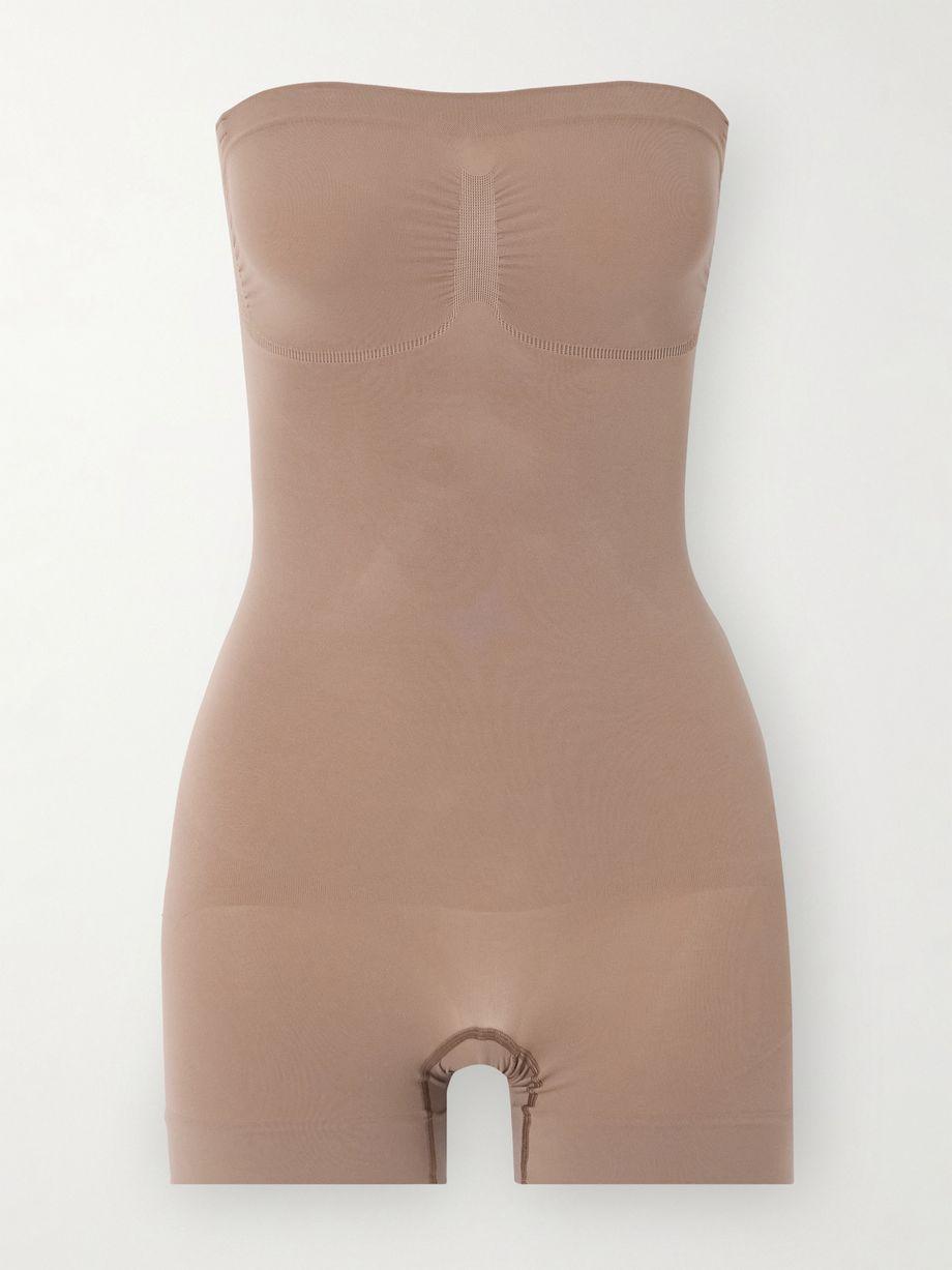 Seamless Sculpt Strapless Shortie Bodysuit - Sienna by SKIMS