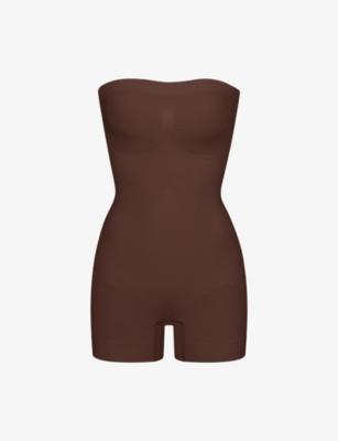 Seamless Sculpt Strapless Stretch-Woven Body by SKIMS