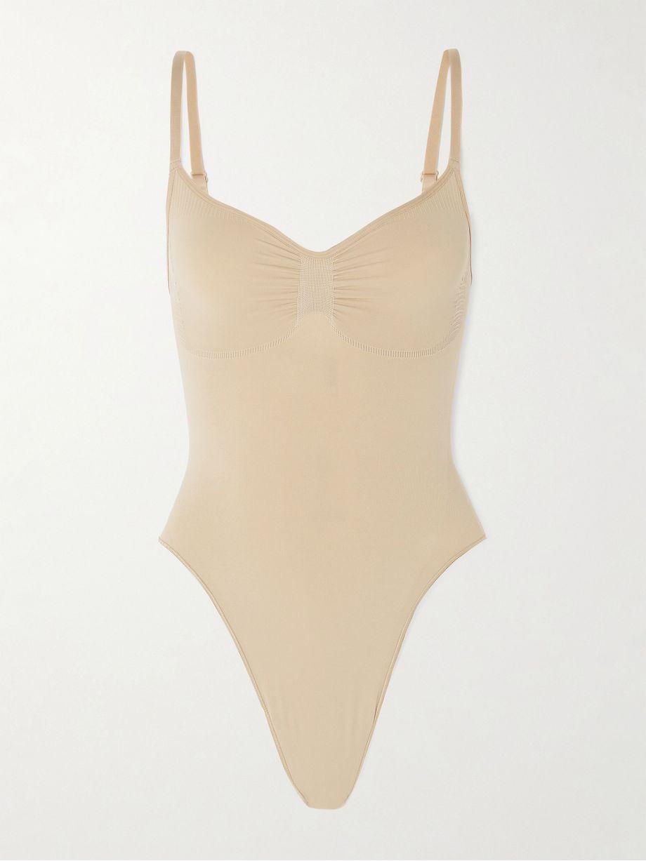 Seamless Sculpt Thong Bodysuit - Clay by SKIMS