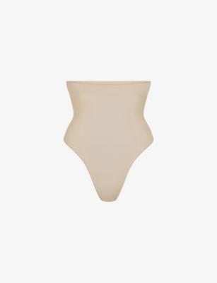 Seamless Sculpt high-rise stretch-woven thong by SKIMS