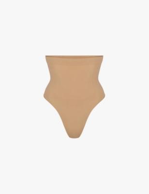 Seamless Sculpt high-rise stretch-woven thong by SKIMS