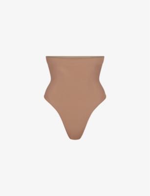 Seamless Sculpt high-rise stretch-woven thong by SKIMS