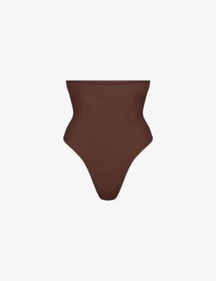 Seamless Sculpt high-rise stretch-woven thong by SKIMS