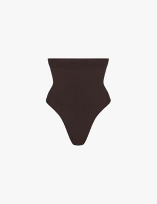 Seamless Sculpt high-rise stretch-woven thong by SKIMS