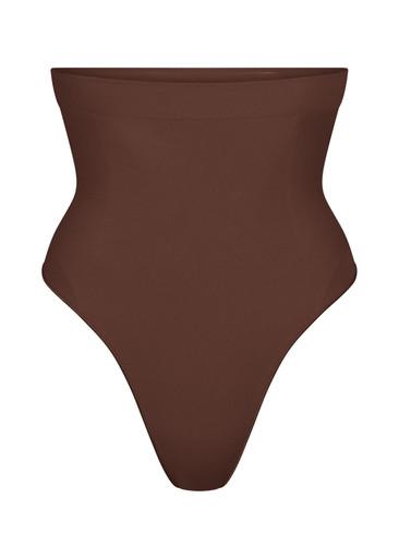 Seamless sculpt high-waisted thong by SKIMS
