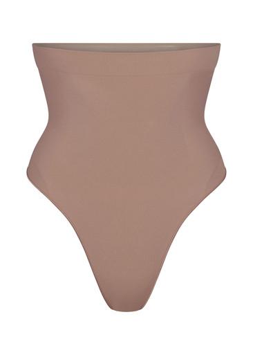 Seamless sculpt high-waisted thong by SKIMS