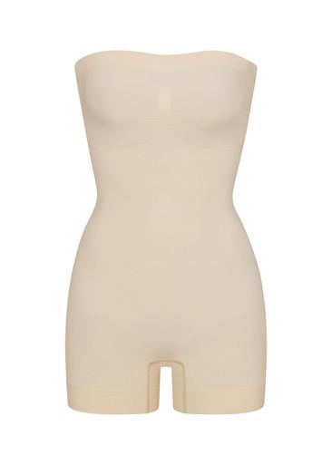 Seamless sculpt strapless shortie body by SKIMS