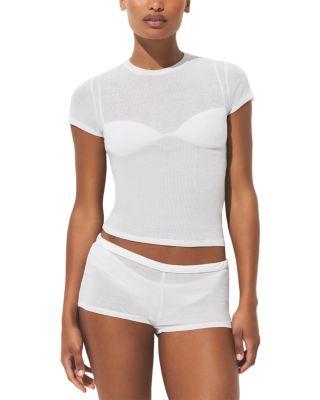 Sheer Cotton Crewneck Tee by SKIMS