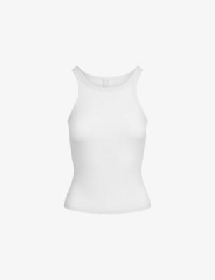 Sheer Rib Cotton-Blend Tank Top by SKIMS