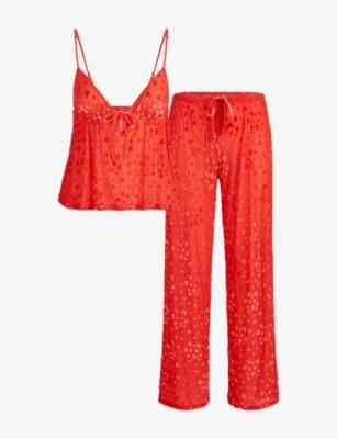Sheer Velvet Cami and Trousers Set by SKIMS