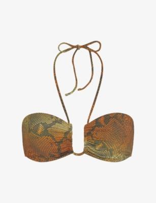 Signature Swim Halter Bikini Top by SKIMS