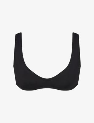 Signature Swim Plunge Bikini Top by SKIMS