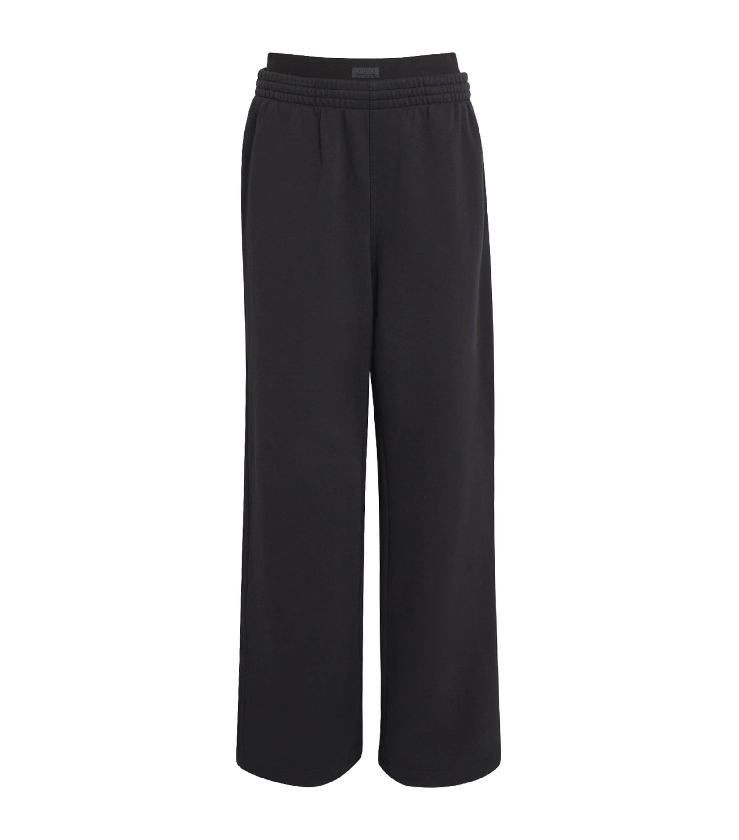 Skims Cotton-Blend Double-Waistband Sweatpants by SKIMS
