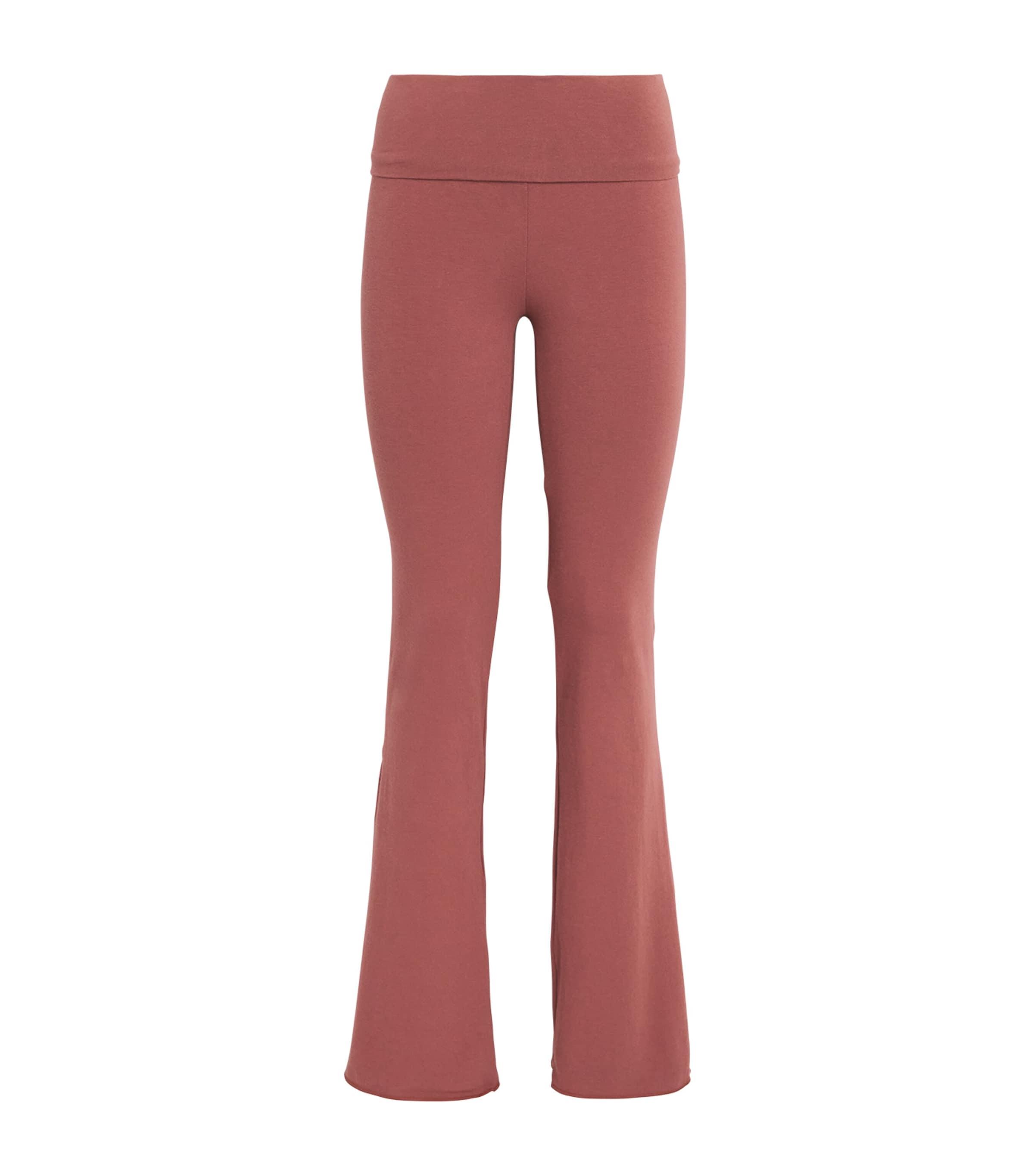 Skims Cotton Jersey Foldover Trousers by SKIMS