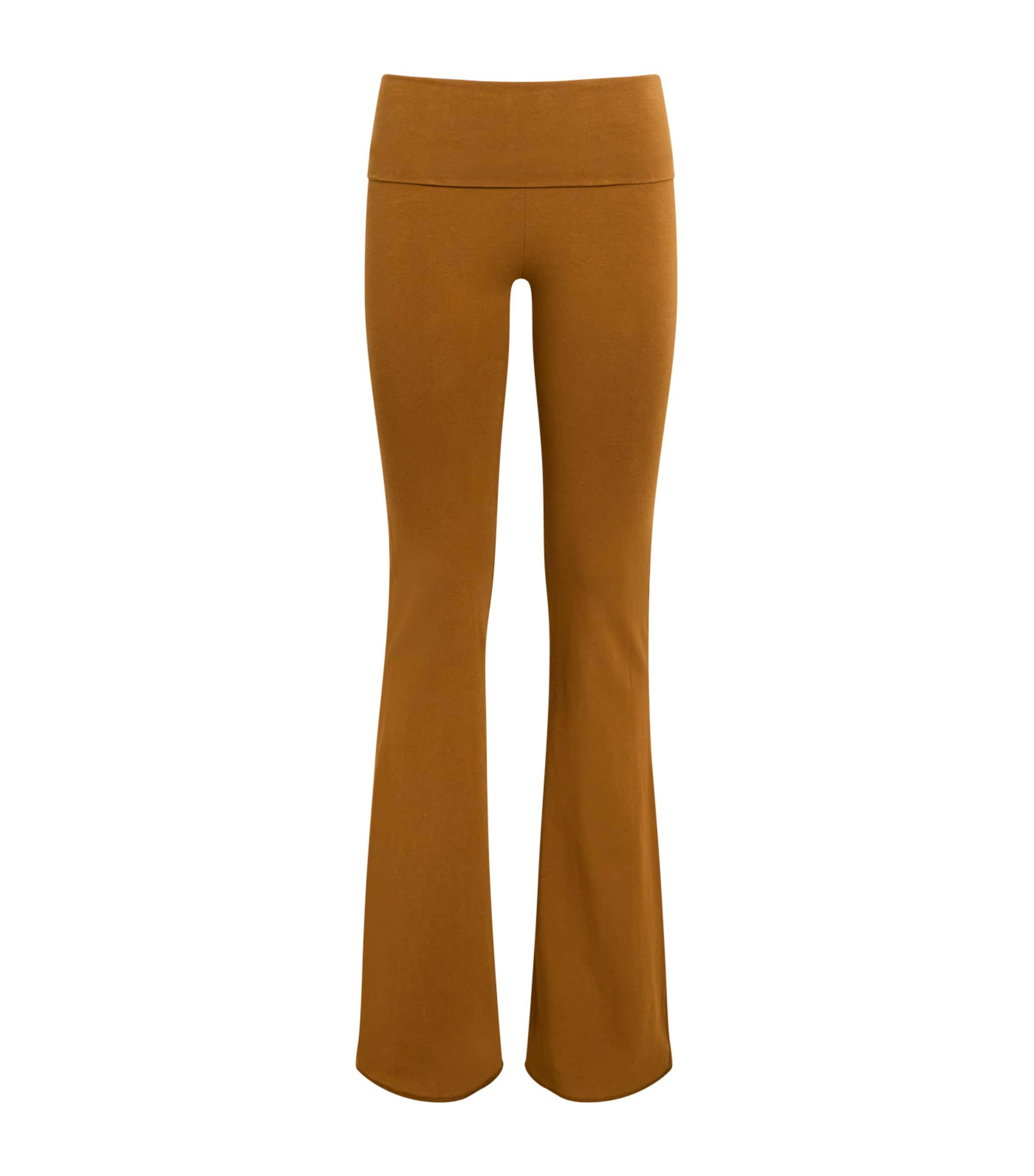 Skims Cotton Jersey Foldover Trousers by SKIMS
