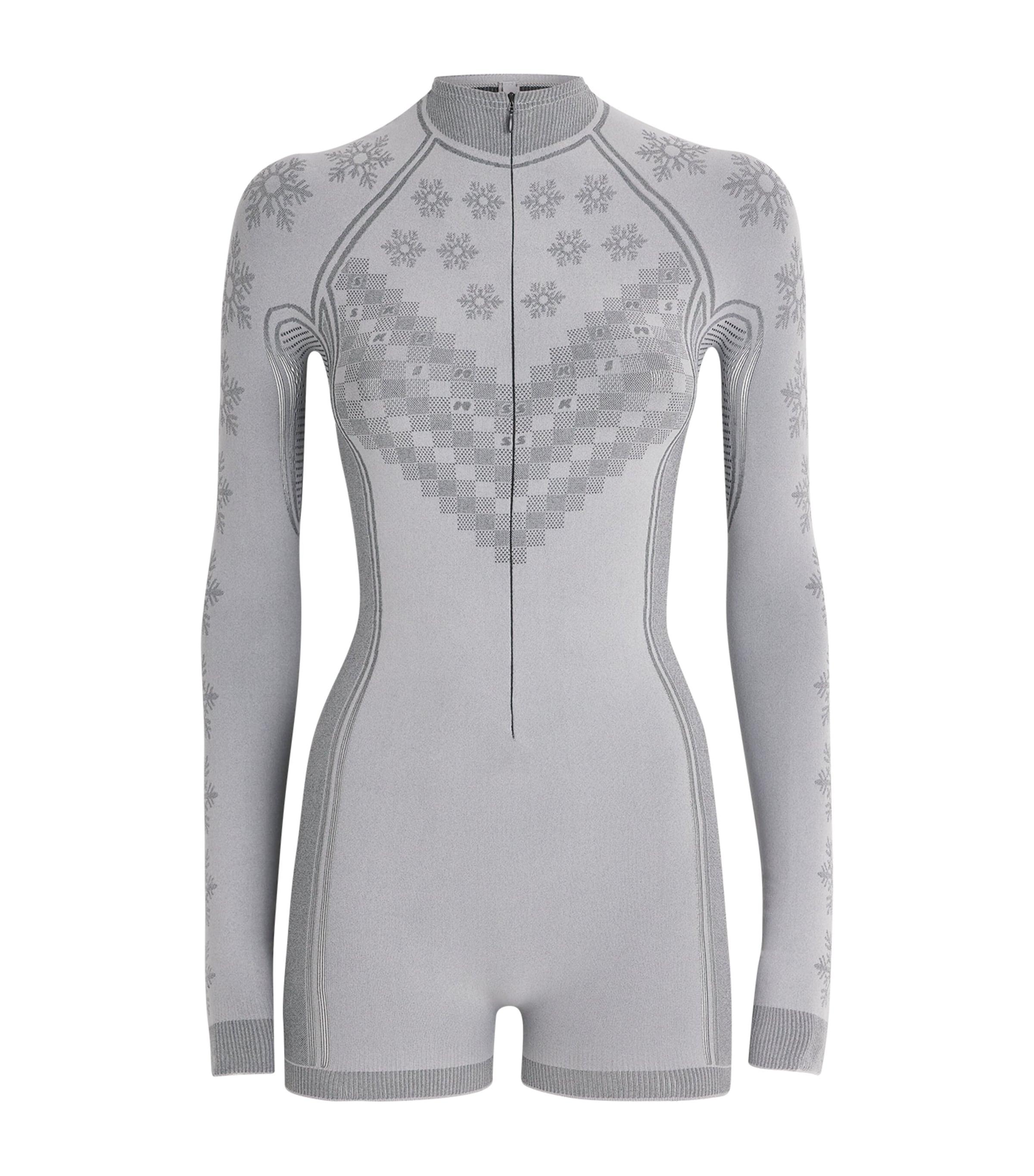 Skims First Layers Half-Zip Playsuit by SKIMS