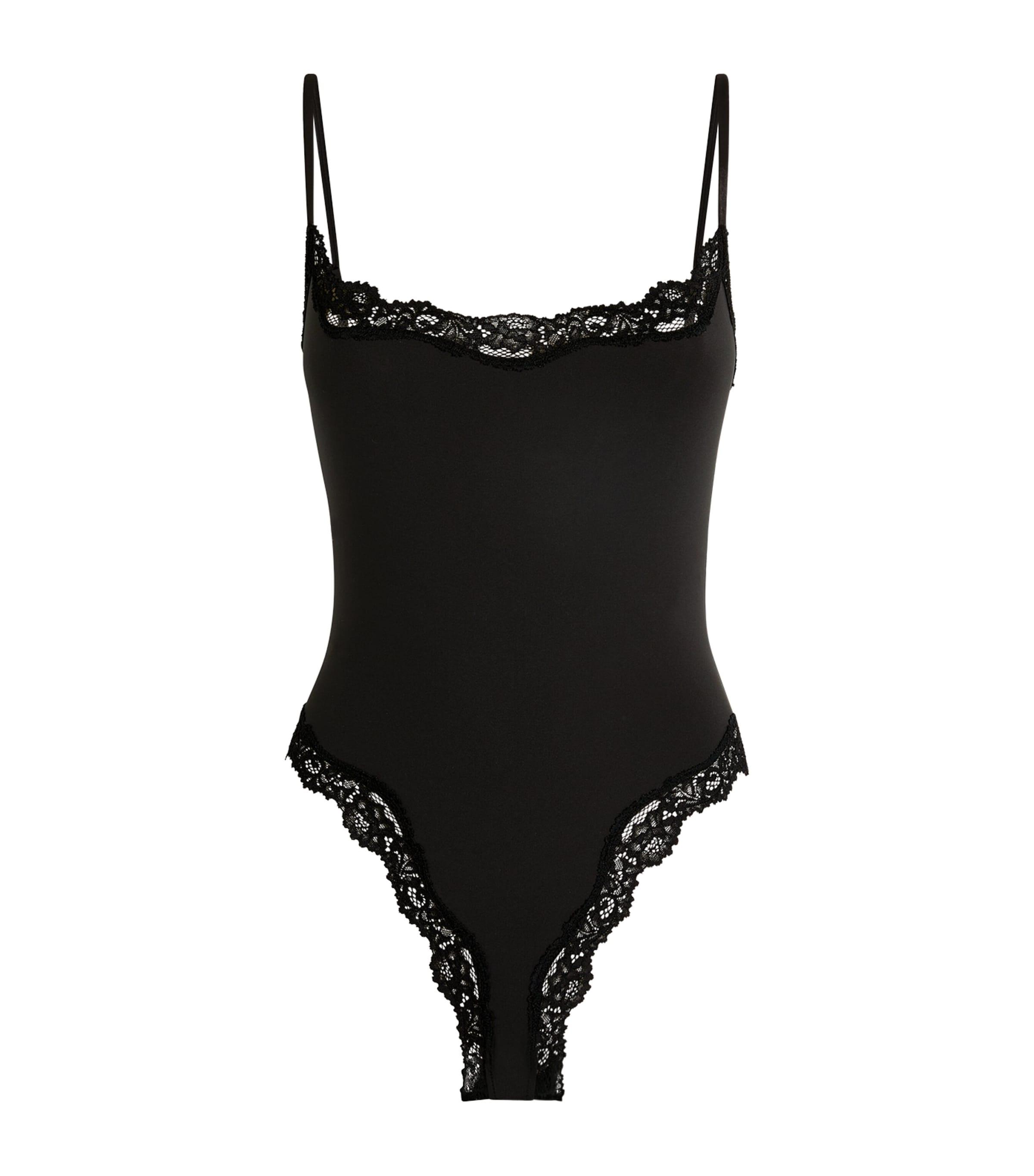 Skims Fits Everybody Lace-Trim Bodysuit by SKIMS