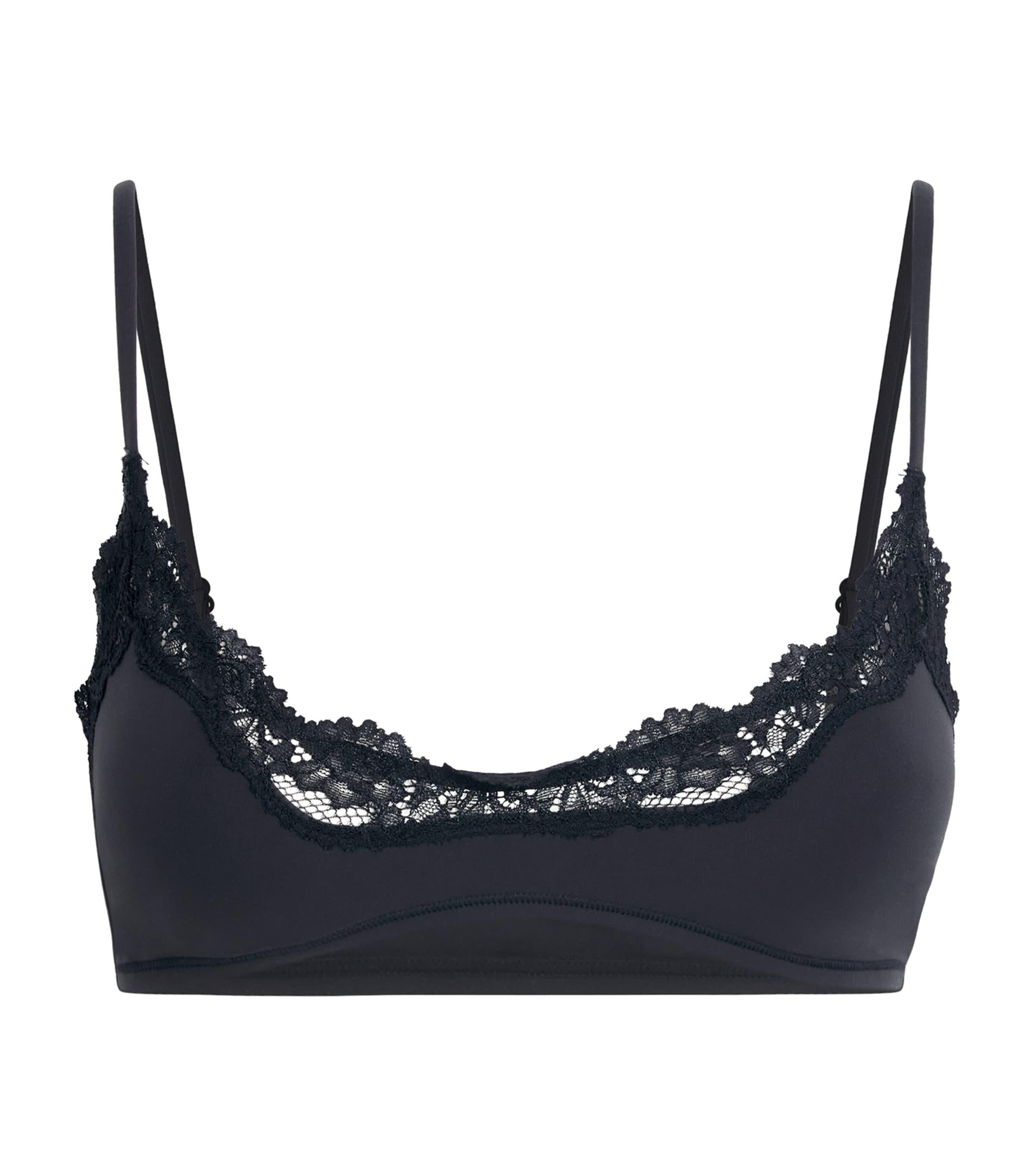 Skims Lace-Trim Fits Everybody Scoop-Neck Bralette by SKIMS
