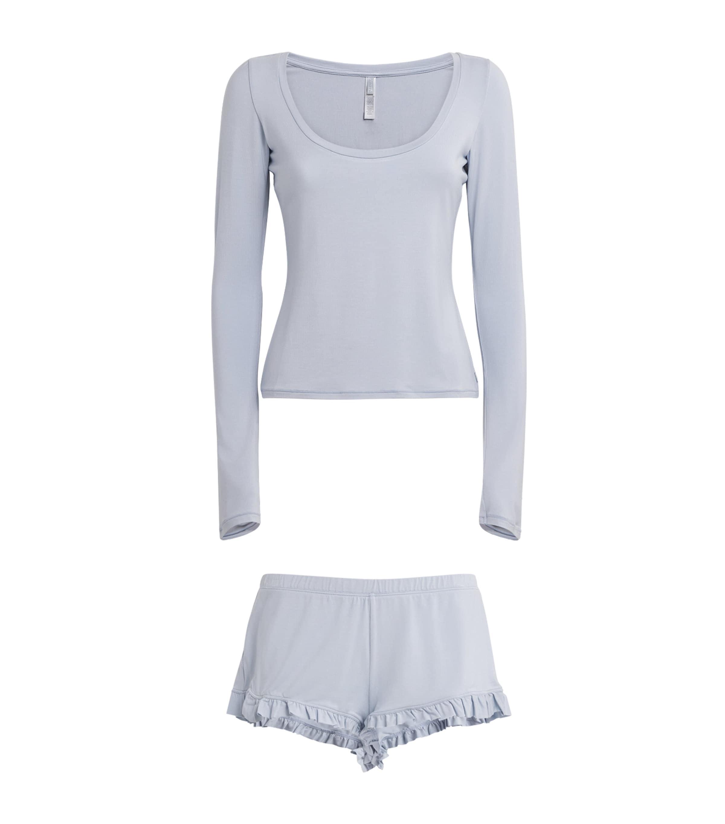 Skims Modal-Blend Long-Sleeve Pyjama Set by SKIMS