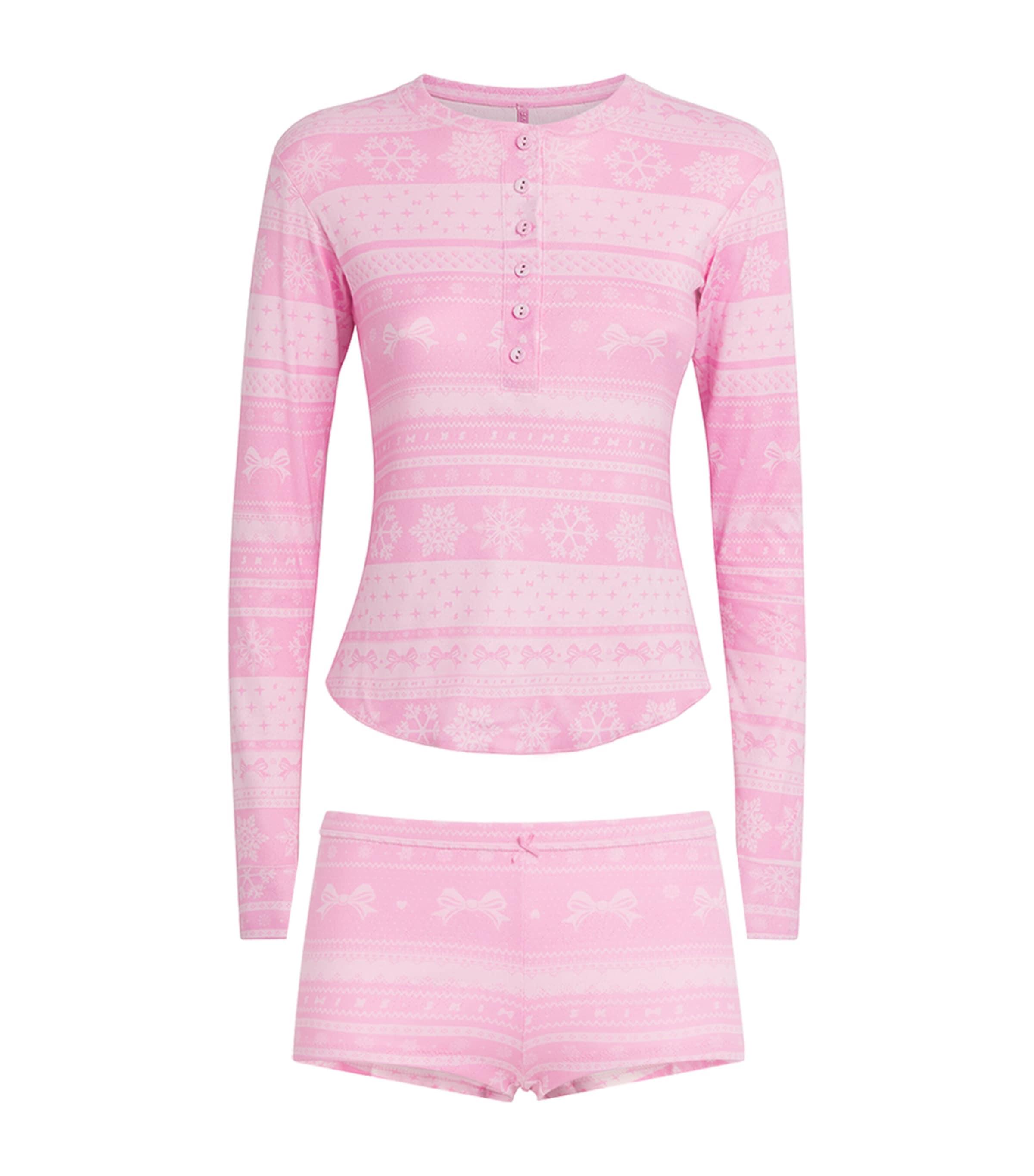 Skims Pointelle Henley Pyjama Set by SKIMS