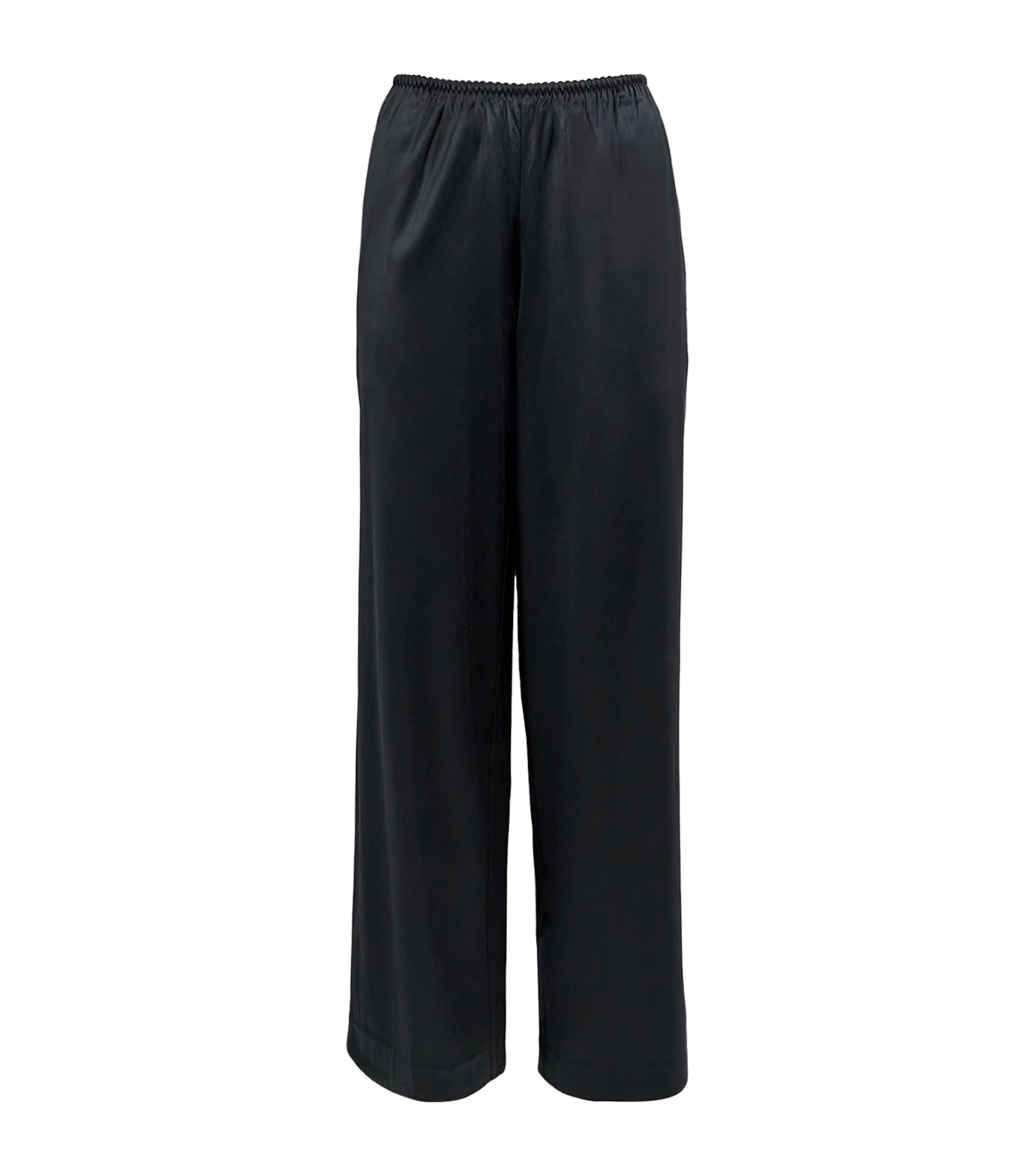 Skims Satin Wide-Leg Trousers by SKIMS