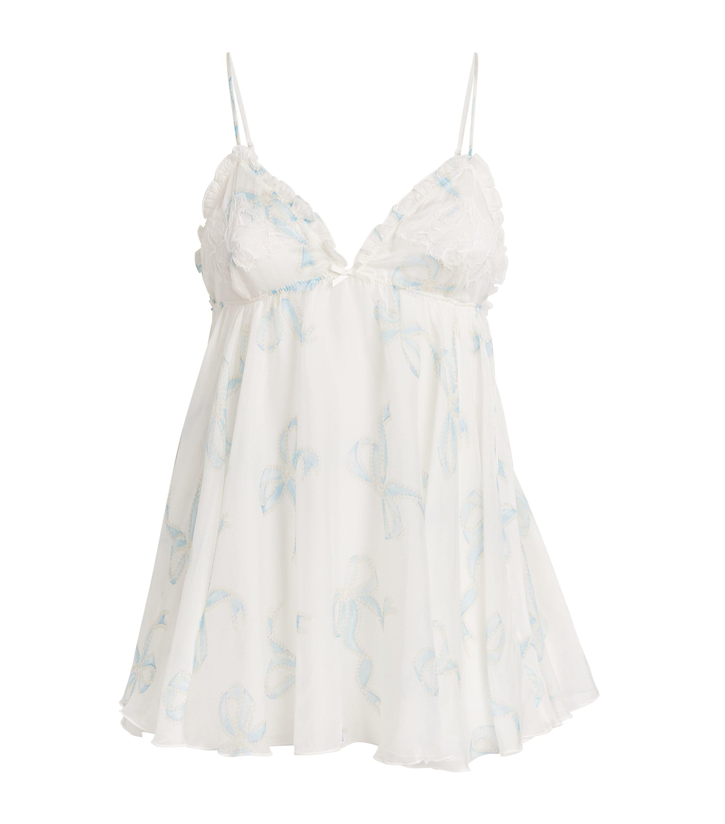 Skims Silk Bridal Romance Babydoll Slip by SKIMS