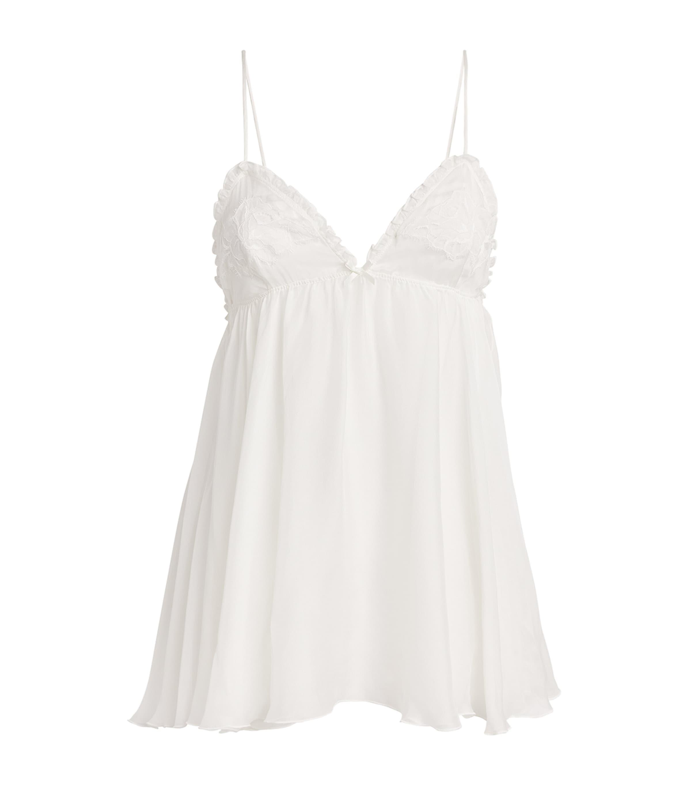 Skims Silk Bridal Romance Babydoll Slip by SKIMS