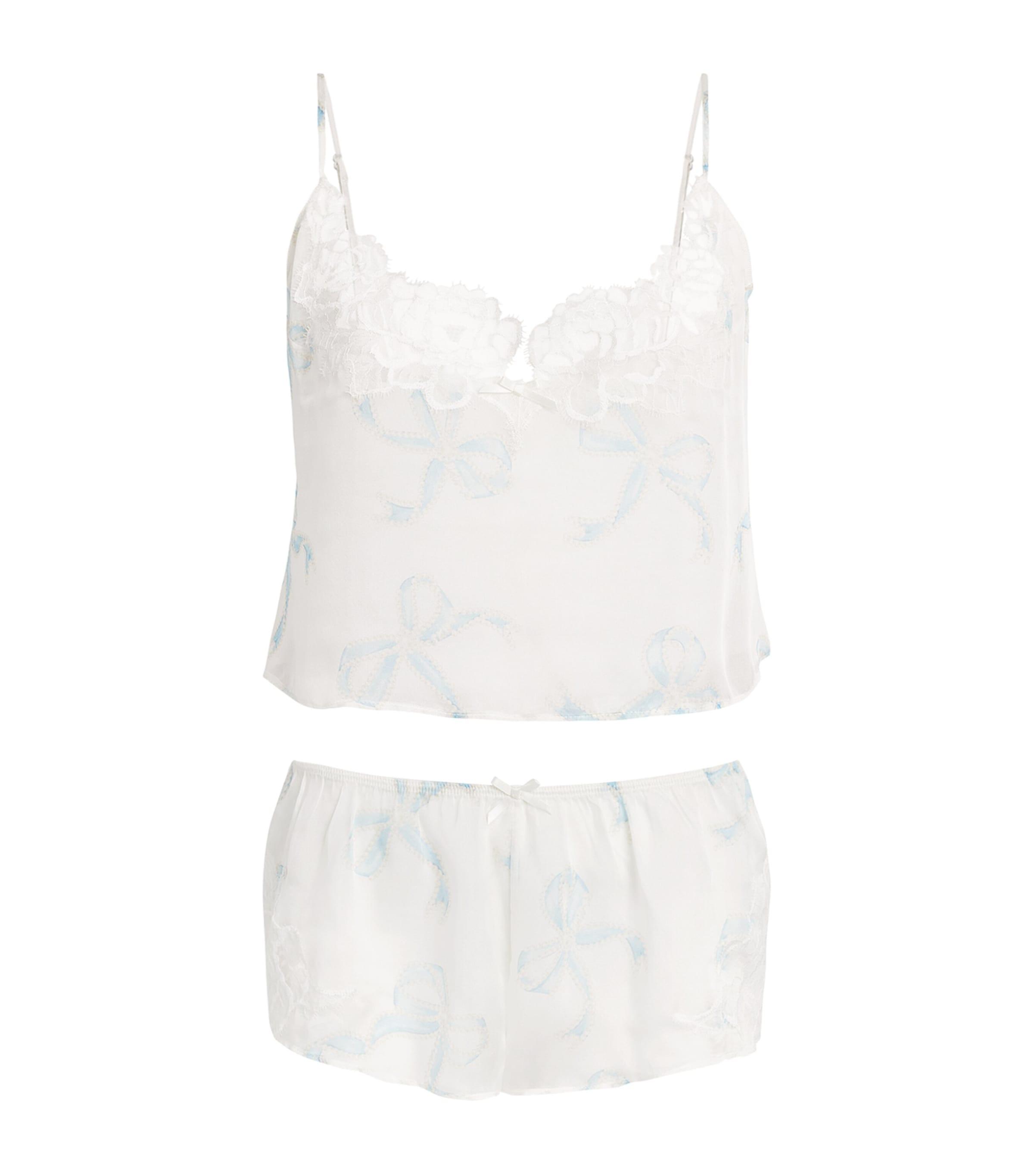 Skims Silk Bridal Romance Camisole and Shorts Set by SKIMS