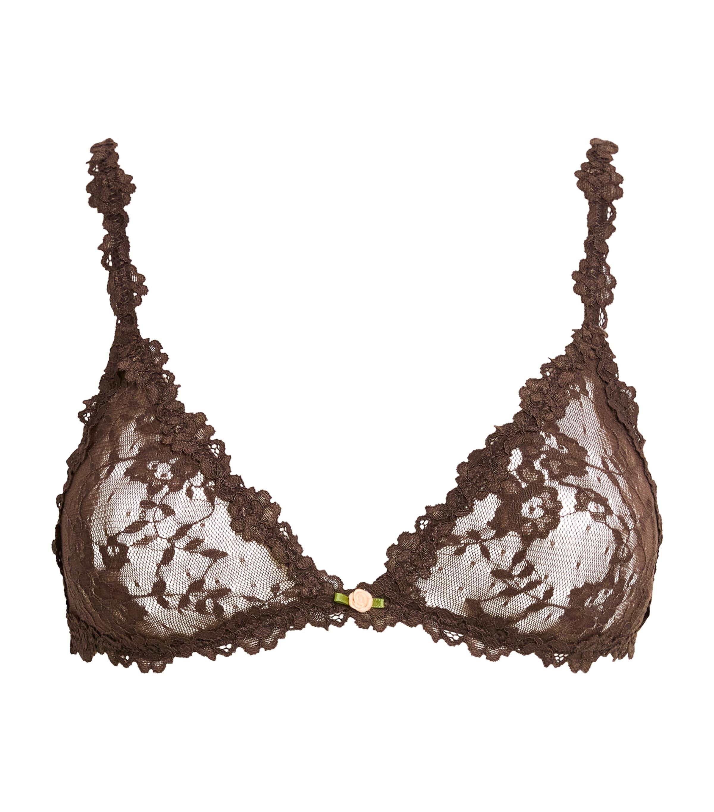 Skims Stretch Lace Triangle Bralette by SKIMS