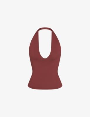 Smooth Layers Halterneck Modal-Jersey Top by SKIMS