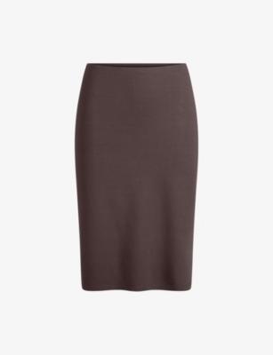 Smooth Lounge Stretch-Modal Midi Skirt by SKIMS Smooth Lounge Stretch-Modal Midi Skirt by SKIMS