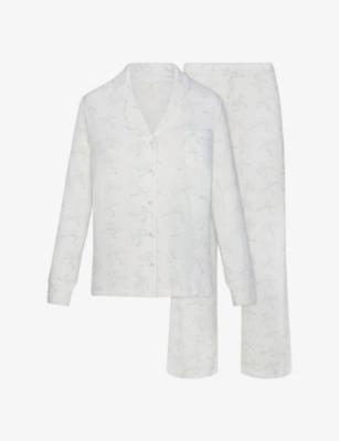 Soft Lounge Long-Sleeve Stretch-Modal Sleep Set by SKIMS