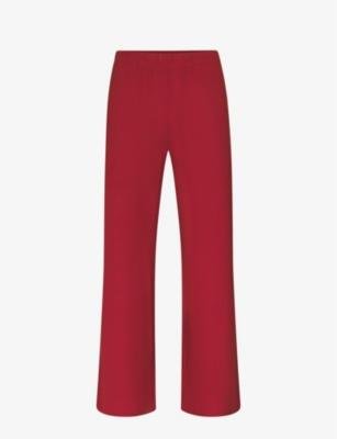 Soft Lounge high-rise wide-leg stretch-jersey trousers by SKIMS