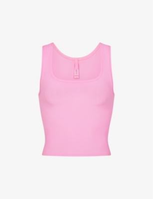 Soft Lounge ribbed stretch-jersey top by SKIMS