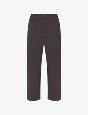Soft-knit lounge straight-leg relaxed-fit cotton-blend jogging bottoms by SKIMS