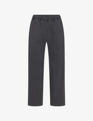 Straight-Leg Elasticated-Waist Cotton-Blend Trousers by SKIMS