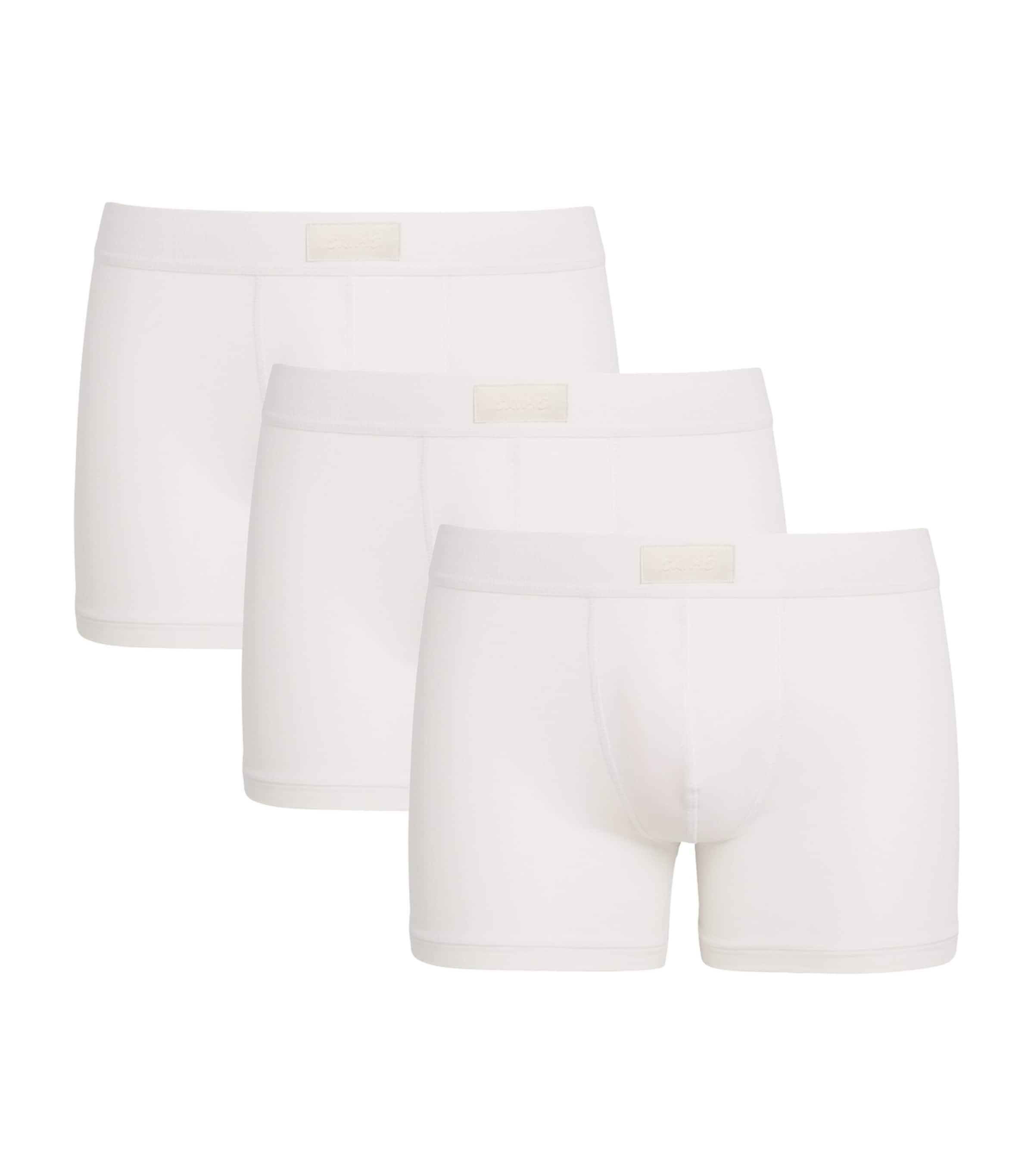 Stretch-Cotton Boxers (Pack of 3) by SKIMS
