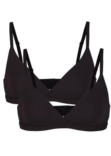 Stretch-jersey crossover bralette - set of two by SKIMS