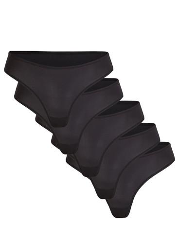 Stretch-jersey thongs - set of five by SKIMS