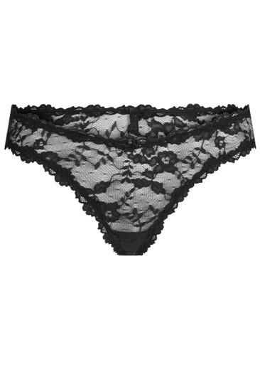 Stretch-lace dipped thong by SKIMS