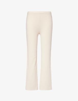 Pansy straight-leg cotton-blend trousers by SKIN