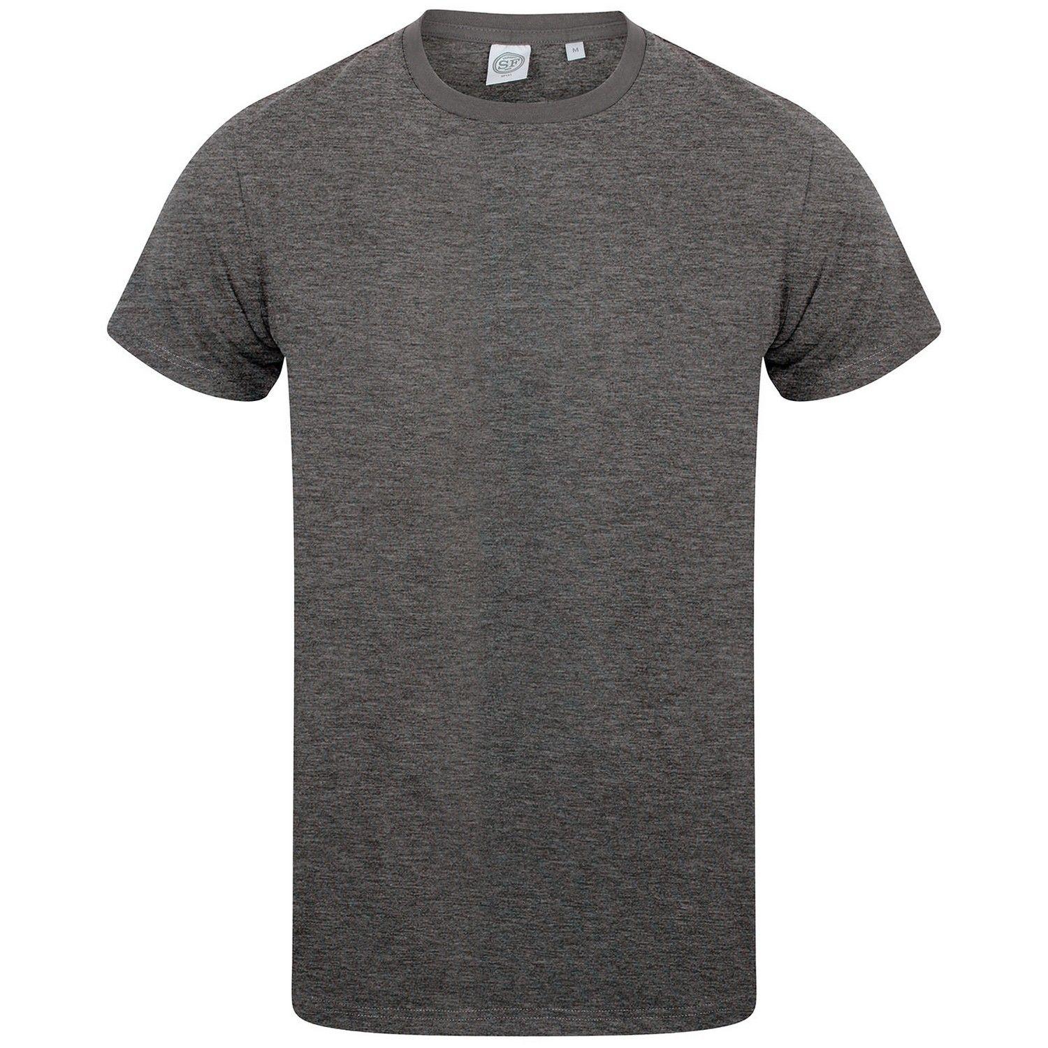 Feel Good Heather Stretch T-Shirt by SKINNI FIT