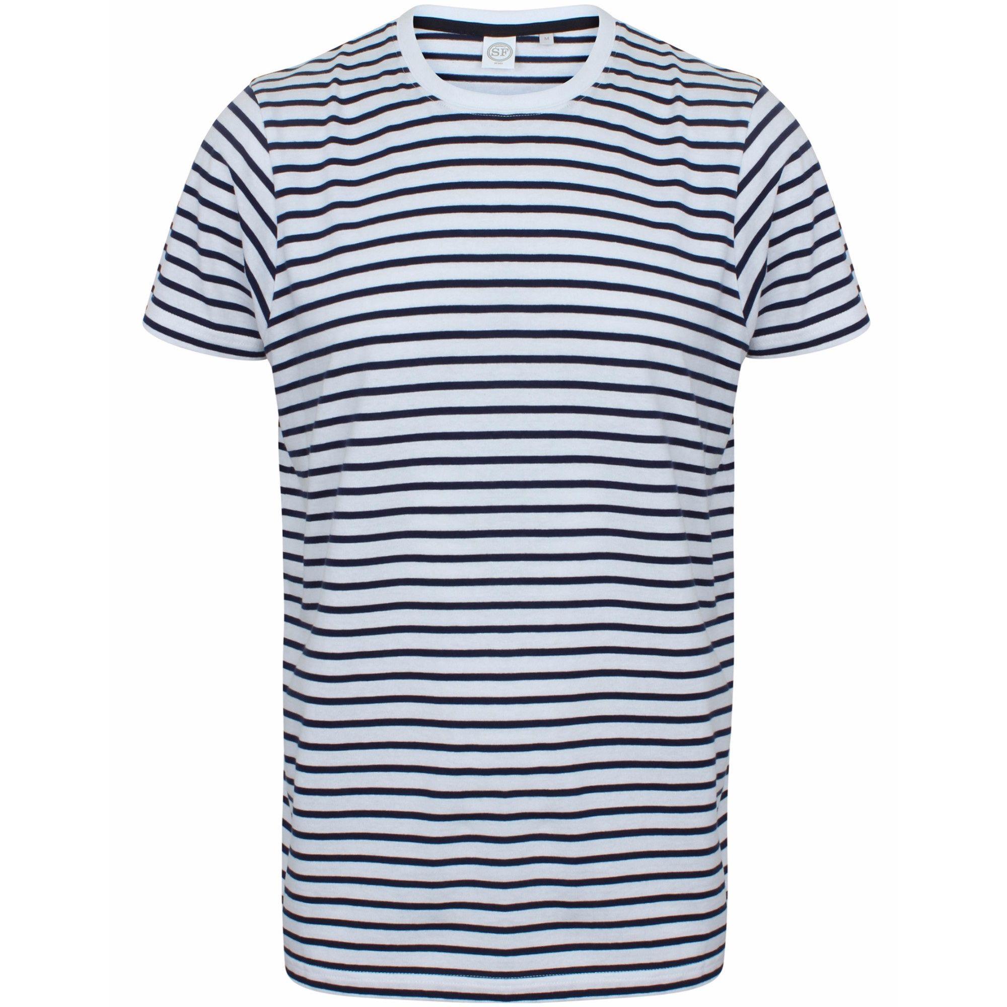 Striped Short Sleeve T-Shirt by SKINNI FIT
