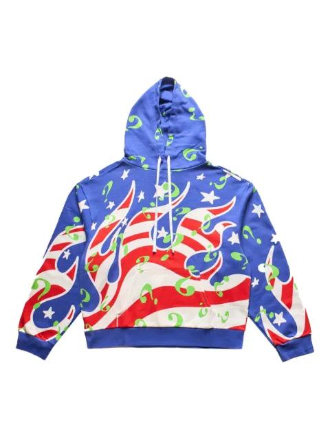 Flame "Blue" hoodie by SKY HIGH FARM WORKWEAR