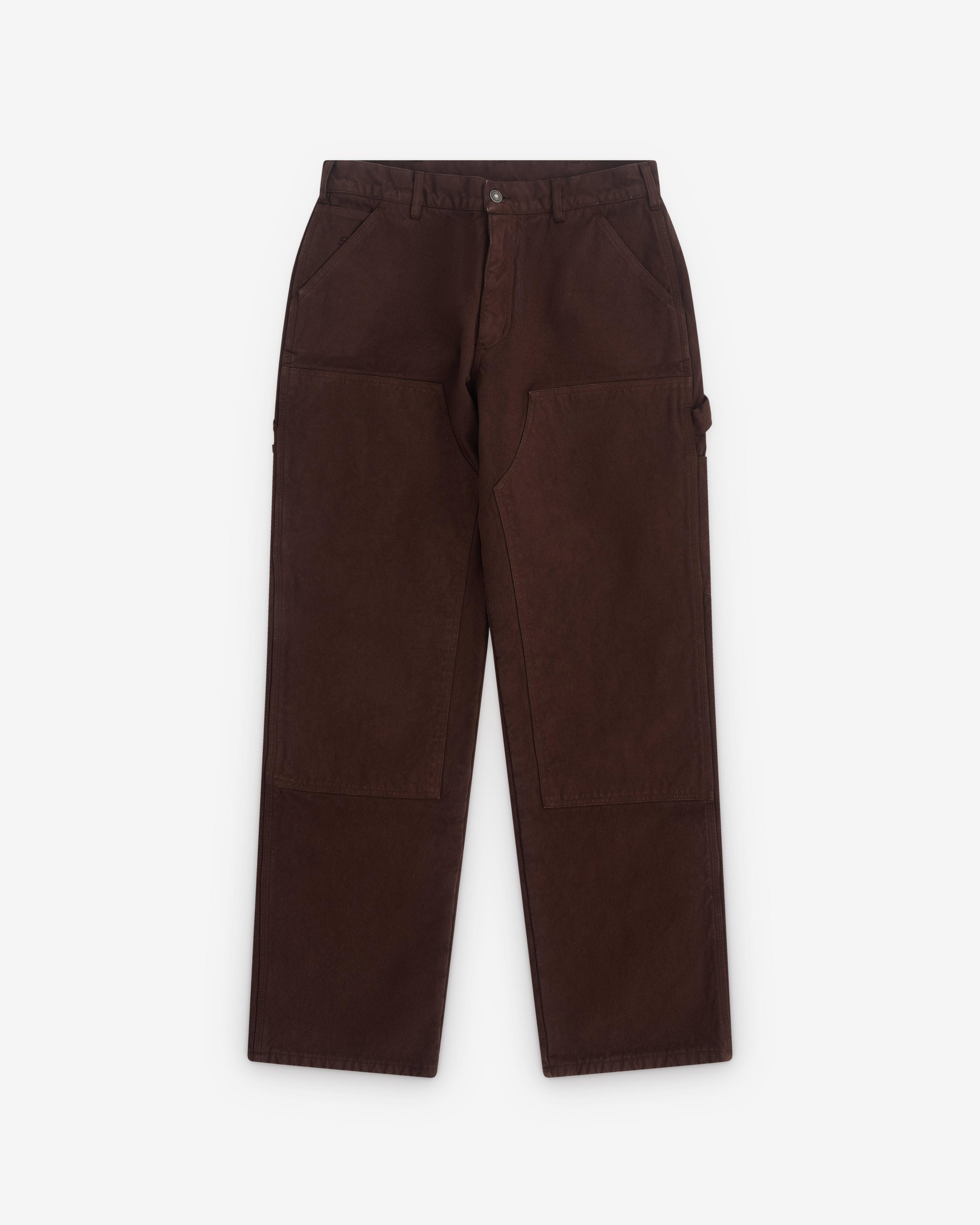 Sky High Farm - Men’s Canvas Double Knee Pants - (Brown) by SKY HIGH FARM WORKWEAR