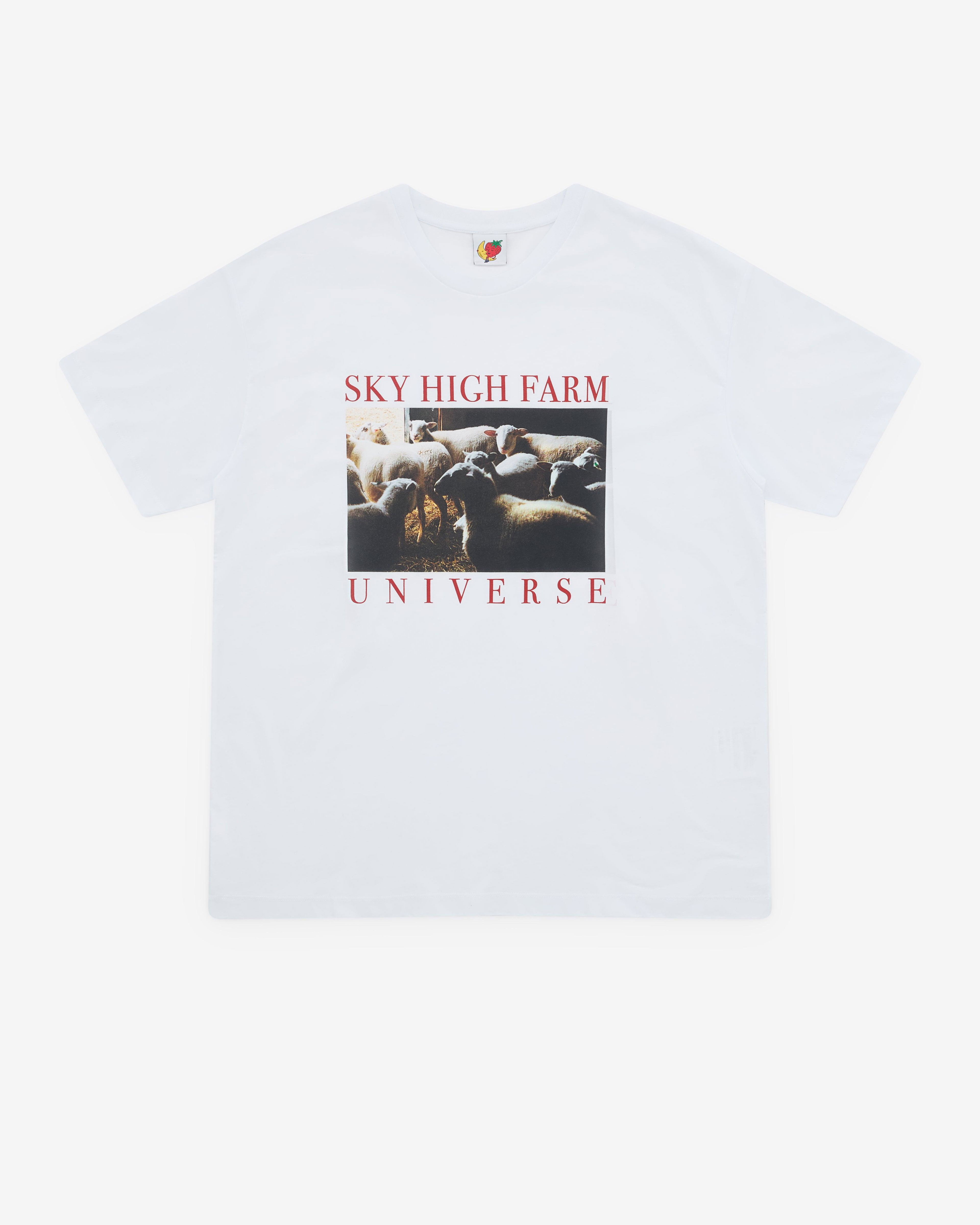 Sky High Farm - Men's Sheep T-Shirt - (White) by SKY HIGH FARM WORKWEAR