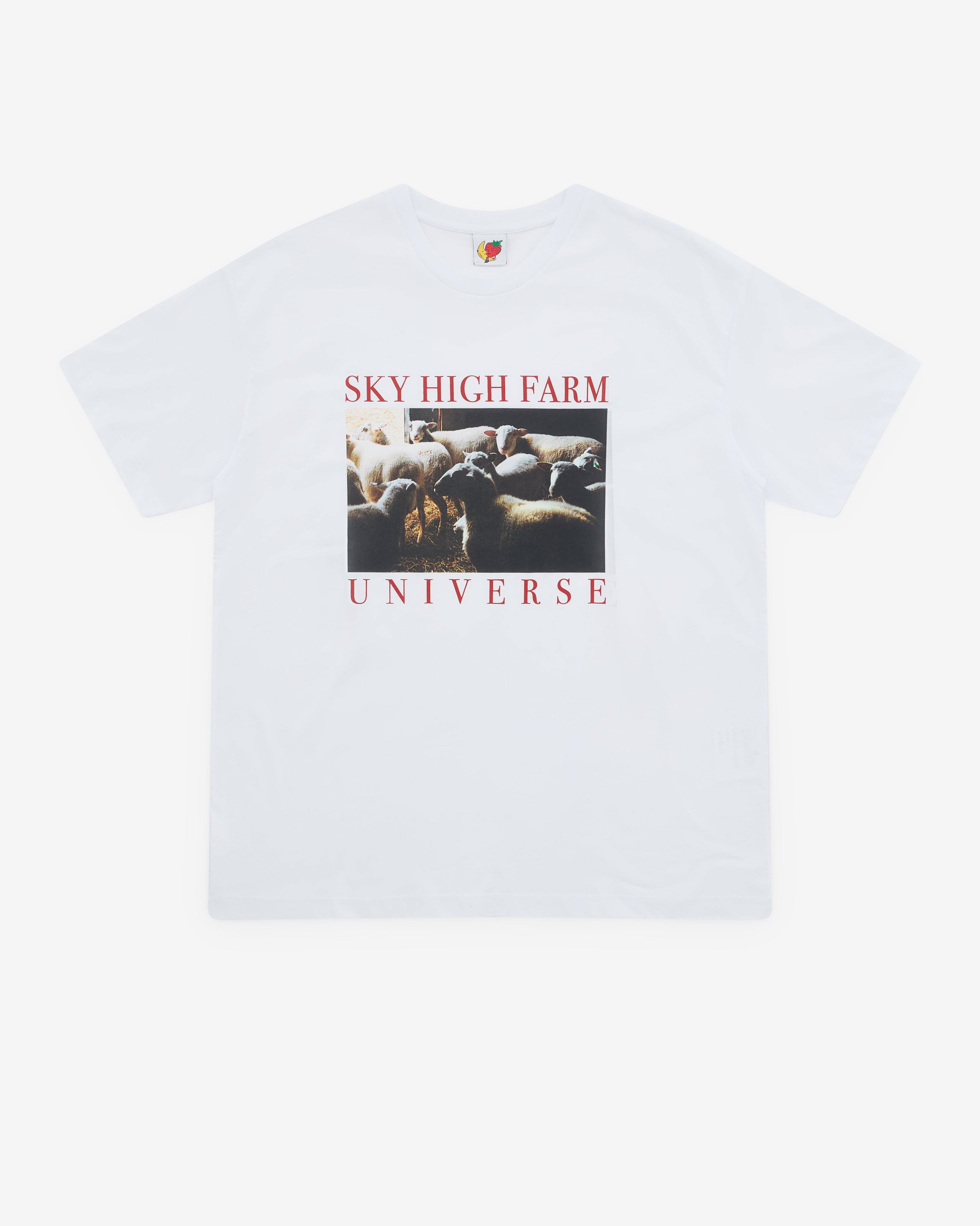Sky High Farm - Men’s Sheep T-Shirt - (White) by SKY HIGH FARM WORKWEAR